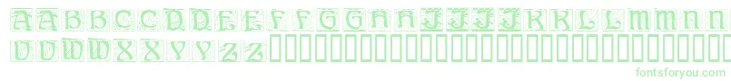 Czcionka AnnStone – zielone czcionki