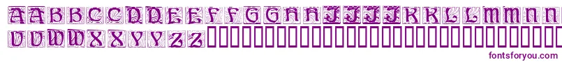 AnnStone Font – Purple Fonts on White Background