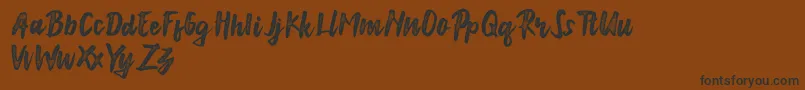 Anonim Font – Black Fonts on Brown Background