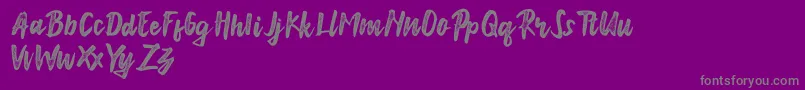 Anonim Font – Gray Fonts on Purple Background