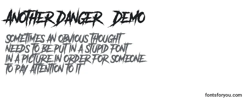 Шрифт Another Danger   Demo