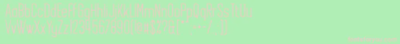 Another Flight Font – Pink Fonts on Green Background