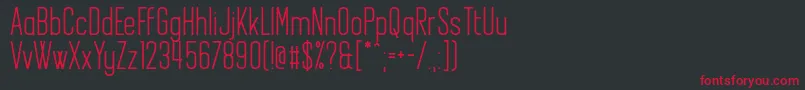 Another Flight Font – Red Fonts on Black Background