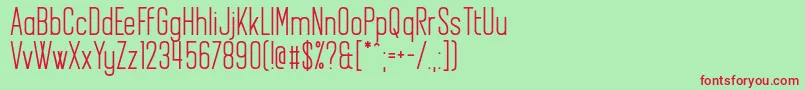 Another Flight Font – Red Fonts on Green Background