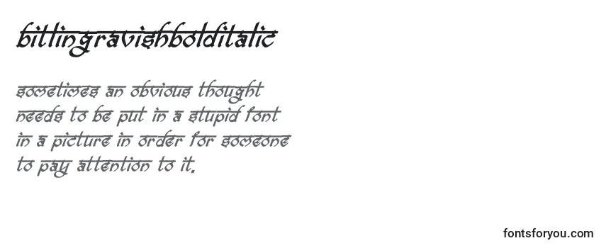 BitlingravishBolditalic Font