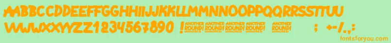 Más sobre la fuente Another Round fuente Another Round – Fuentes Naranjas Sobre Fondo Verde