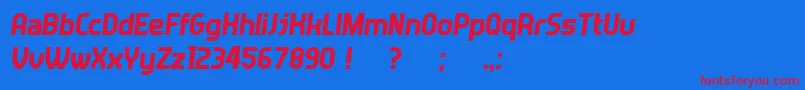 Answer Italic Font – Red Fonts on Blue Background