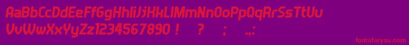 Answer Italic Font – Red Fonts on Purple Background