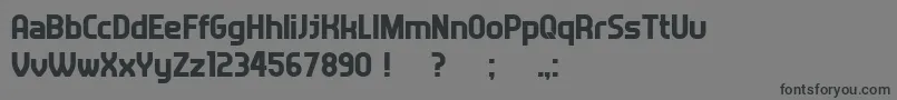 Answer Font – Black Fonts on Gray Background