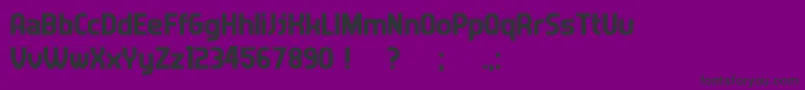 Answer Font – Black Fonts on Purple Background