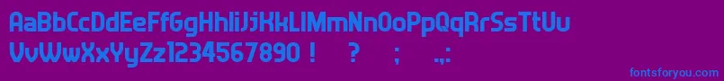 Шрифт Answer – синие шрифты на фиолетовом фоне