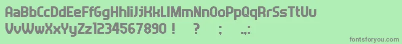 Answer Font – Gray Fonts on Green Background