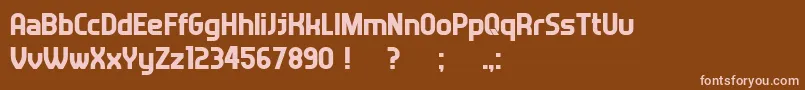 Answerフォントについての詳細 フォントAnswer – 茶色の背景にピンクのフォント