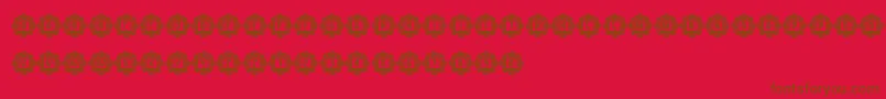 AnswerCapitals Font – Brown Fonts on Red Background