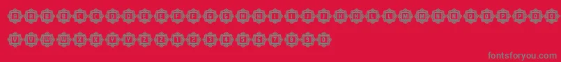 AnswerCapitals Font – Gray Fonts on Red Background