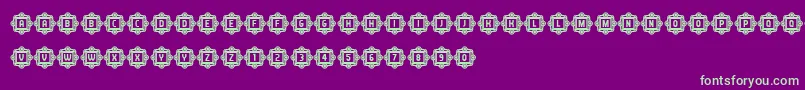 AnswerCapitals Font – Green Fonts on Purple Background