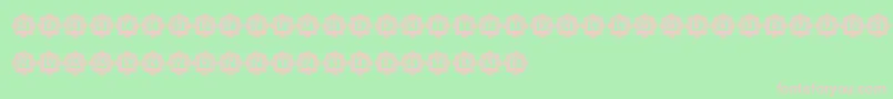 AnswerCapitals Font – Pink Fonts on Green Background