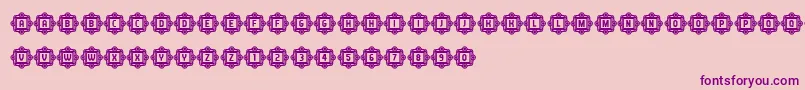 AnswerCapitals Font – Purple Fonts on Pink Background
