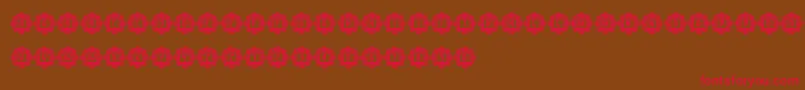 AnswerCapitals Font – Red Fonts on Brown Background