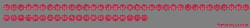AnswerCapitals Font – Red Fonts on Gray Background
