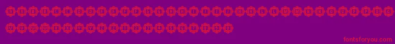 AnswerCapitals Font – Red Fonts on Purple Background