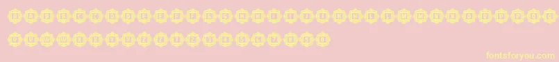 AnswerCapitals Font – Yellow Fonts on Pink Background