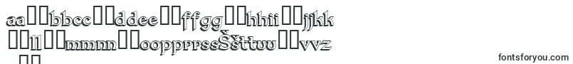 フォントDumbledor33D – ラトビアのフォント