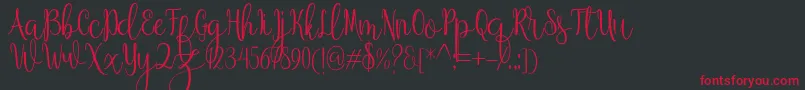 Anteater Font – Red Fonts on Black Background