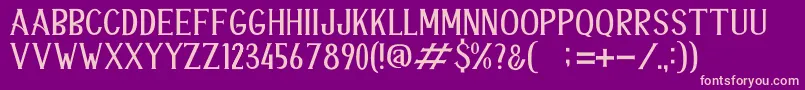 ANTENNA Font – Pink Fonts on Purple Background