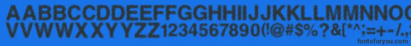 ANTFGC   Font – Black Fonts on Blue Background