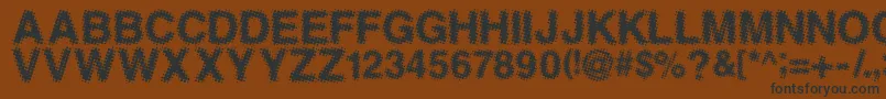 ANTFGC   Font – Black Fonts on Brown Background