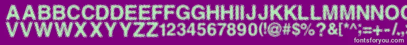ANTFGC   Font – Green Fonts on Purple Background