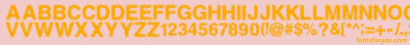 ANTFGC   Font – Orange Fonts on Pink Background
