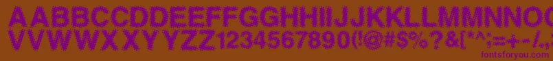 ANTFGC   Font – Purple Fonts on Brown Background