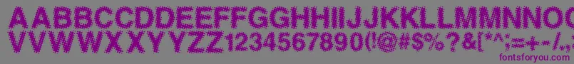 ANTFGC   Font – Purple Fonts on Gray Background