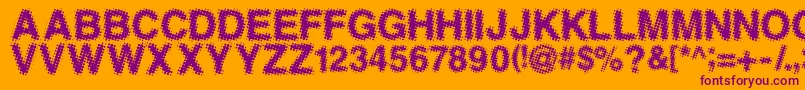 ANTFGC   Font – Purple Fonts on Orange Background