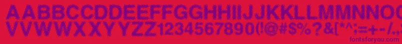 ANTFGC   Font – Purple Fonts on Red Background