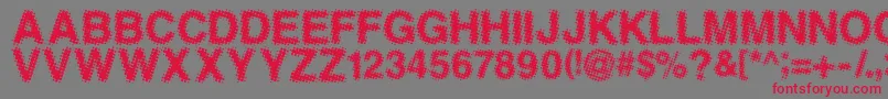ANTFGC   Font – Red Fonts on Gray Background