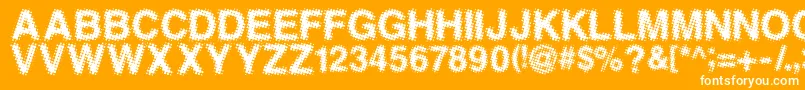 fuente ANTFGC   – Fuentes Blancas Sobre Fondo Naranja