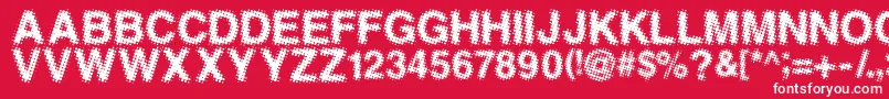 ANTFGC   Font – White Fonts on Red Background