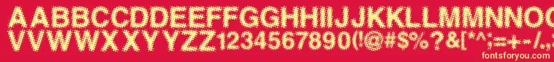 ANTFGC   Font – Yellow Fonts on Red Background