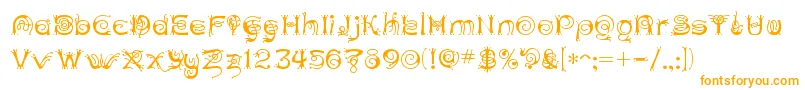 Шрифт ANTHC    – оранжевые шрифты