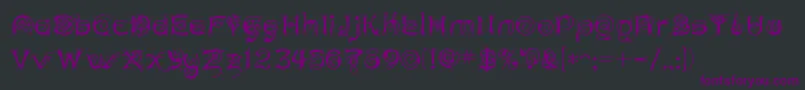 Шрифт ANTHC    – фиолетовые шрифты на чёрном фоне