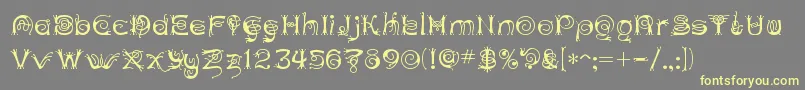 ANTHC   -Schriftart – Gelbe Schriften auf grauem Hintergrund