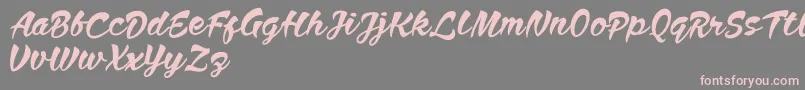Anthem Nasney Font – Pink Fonts on Gray Background