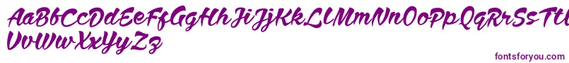 Anthem Nasney Font – Purple Fonts on White Background
