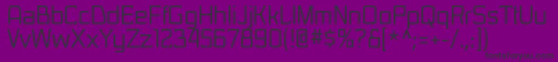 SarasorirgRegular Font – Black Fonts on Purple Background