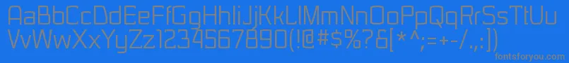 SarasorirgRegular Font – Gray Fonts on Blue Background