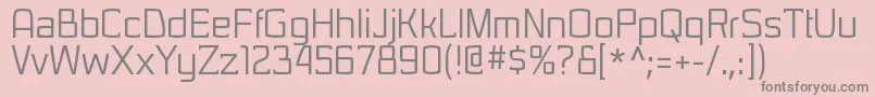 SarasorirgRegular Font – Gray Fonts on Pink Background