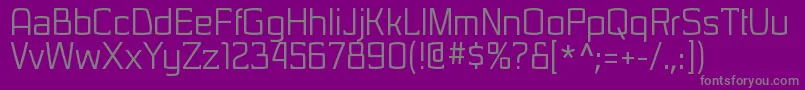 SarasorirgRegular Font – Gray Fonts on Purple Background